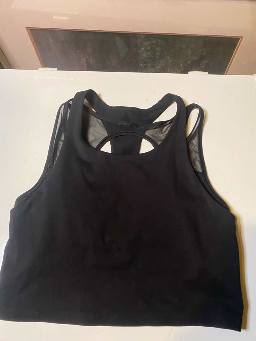 Lululemon black Racerback Sports Bra Cropped Tank